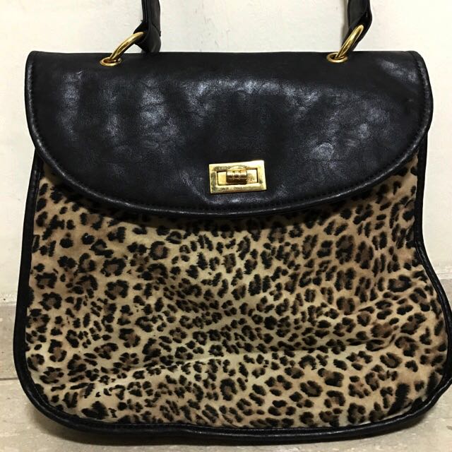 Leopard print bag forever 21 sales