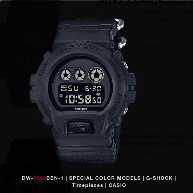 Sale Bnib Casio G Shock Military Black Dw 6900 148 Men S Fashion Watches On Carousell