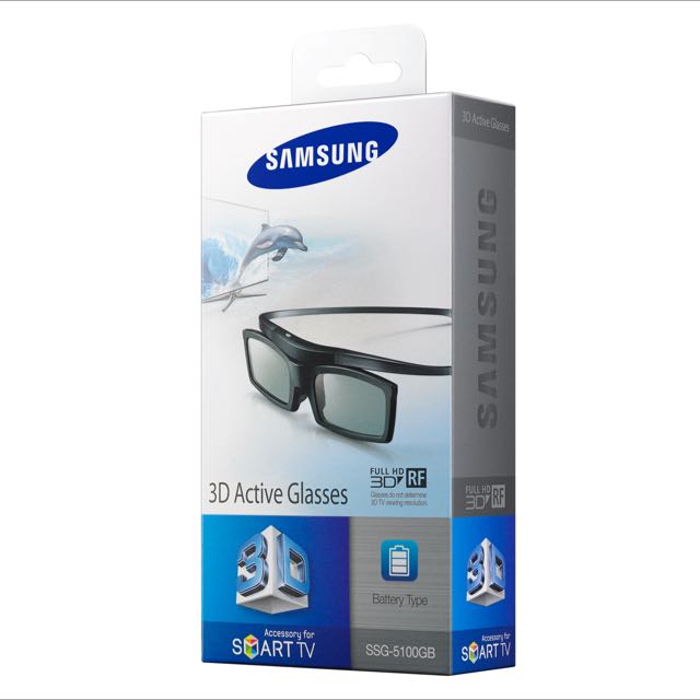 Samsung 3D Active Glasses, Model SSG5100GB, TV & Home Appliances, TV