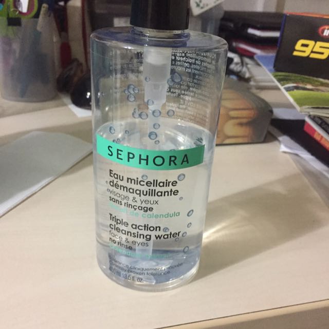 Sephora Triple Action Cleansing Water Makeup Remover, Beauty & Personal