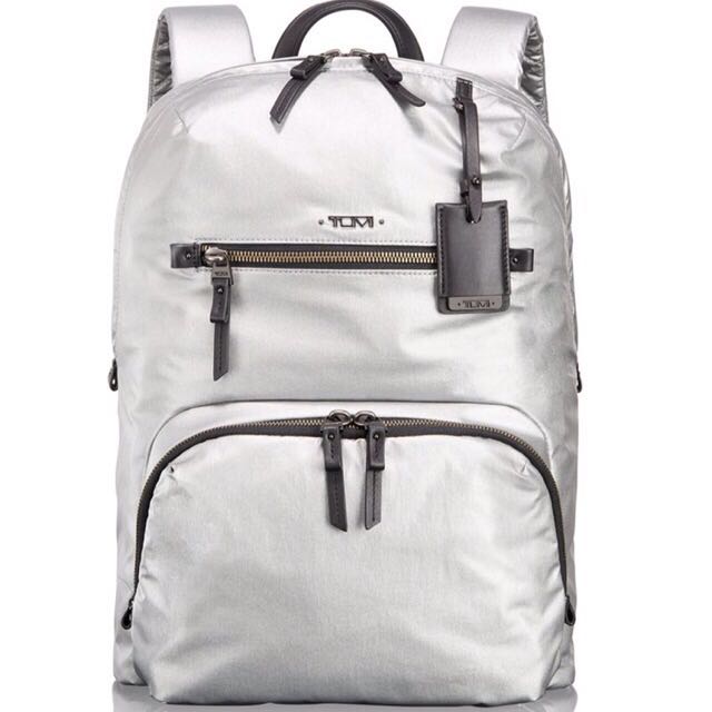 Tumi silver on sale backpack
