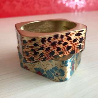 Gelang Bunga Leopard Metal