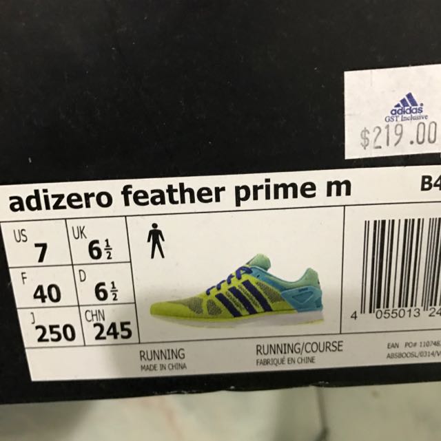Adidas Adizero Feather Prime Male Us 7 
