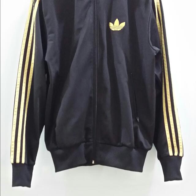 Adidas jacke firebird schwarz gold hot sale