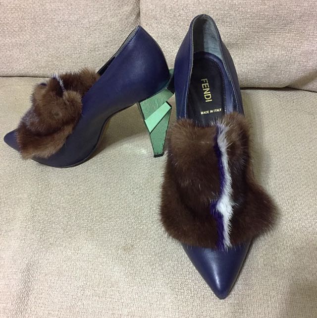 Fur fendi sale heels