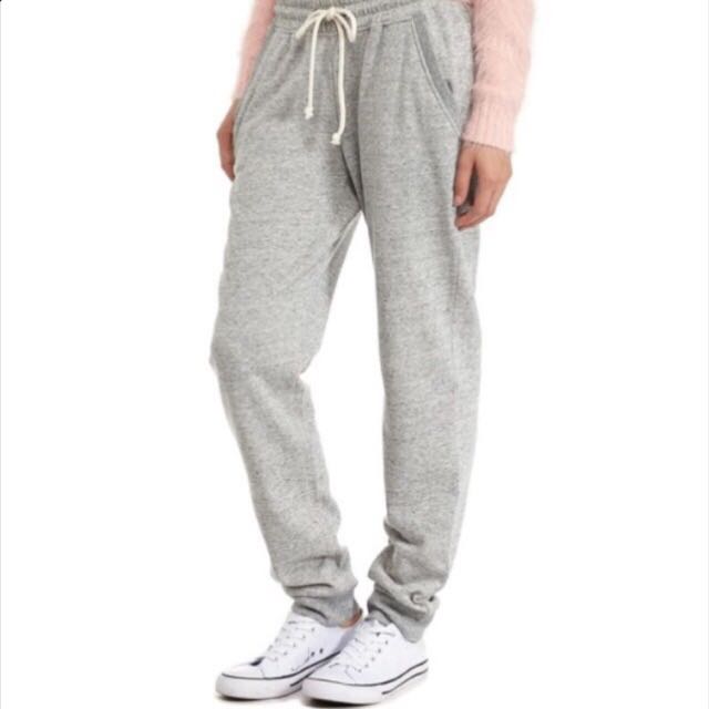 grey cotton sweatpants