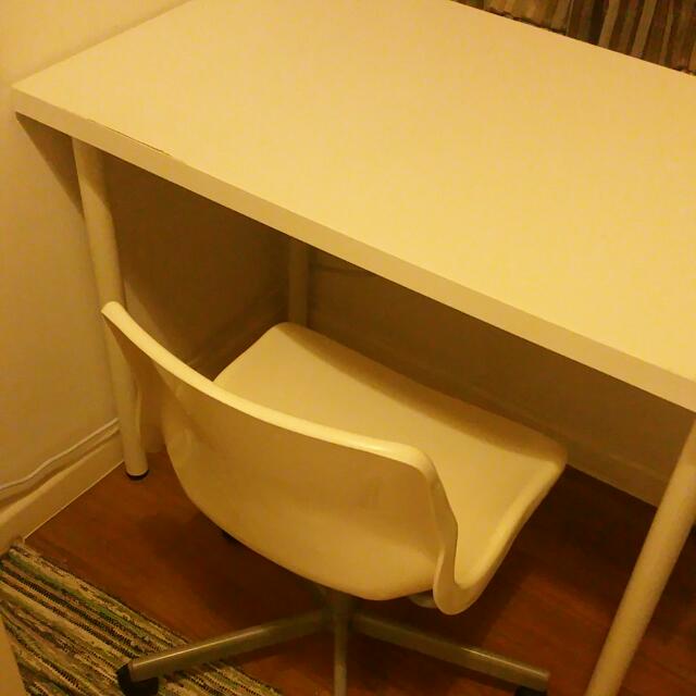 FREE Pick Up Ikea (Study) Table And Chair, Furniture & Home Living, Furniture, Tables & Sets on
