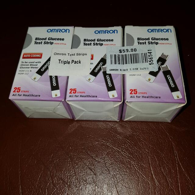 Omron Blood Glucose Test Strip, Beauty & Personal Care, Foot Care on