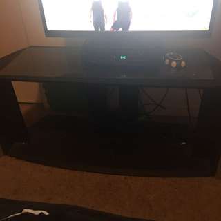 Tv Stand Black & Silver