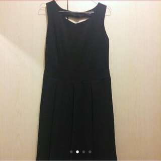 SaLE!! Skater Dress Black In Size m With An Open Heart Surprise At The Back
