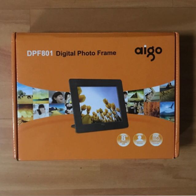 AIGO 8" Digital Photo Frame (DPF801) NEW!, Furniture & Home Living