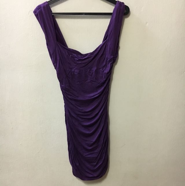 royal purple bodycon dress