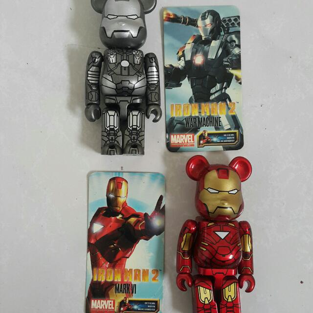 Be Rbrick 100 th 鋼鐵人 戰爭機器 玩具 公仔在旋轉拍賣