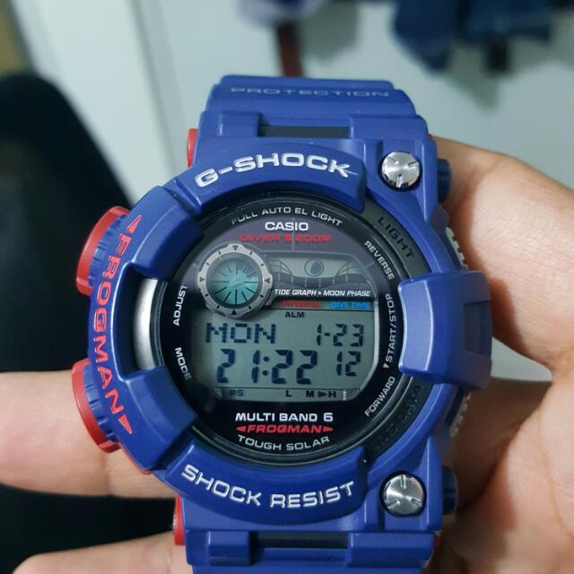 casio frogman blue