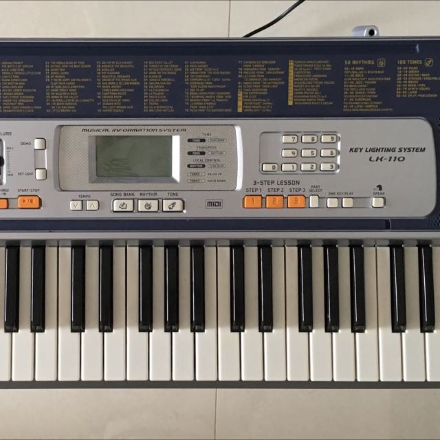 Casio Key Lighting Keyboard LK110, Hobbies & Toys, Music & Media