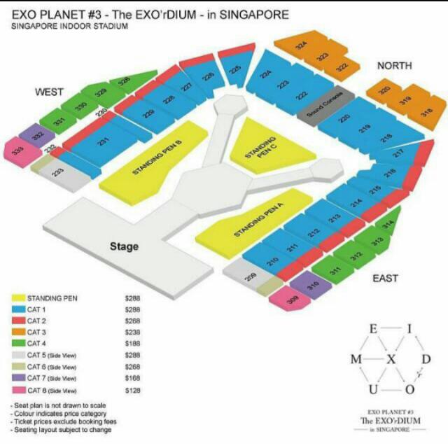Lower Price Cat 1 Exo Planet 3 Singapore Ticket Tickets Vouchers Local Attractions Transport On Carousell