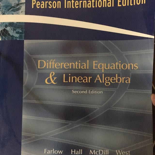 DIFFERENTIAL EQUATIONS AND LINEAR ALGEBRA 2ND EDITION FARLOW PDF