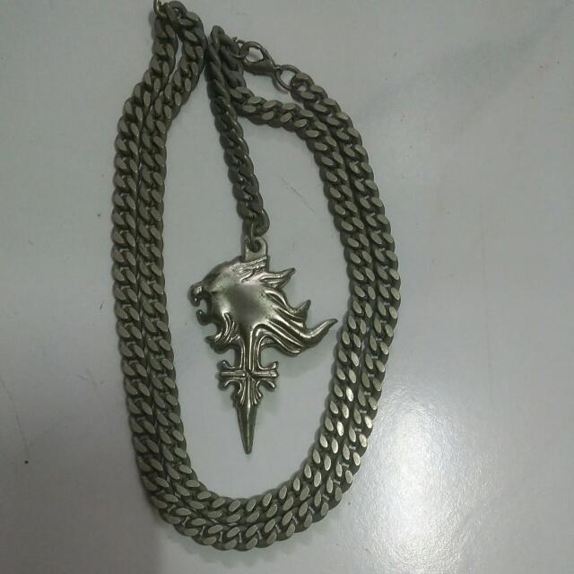 Final Fantasy Viii Squall S Griever Necklace Lion Heart Men S Fashion Accessories On Carousell