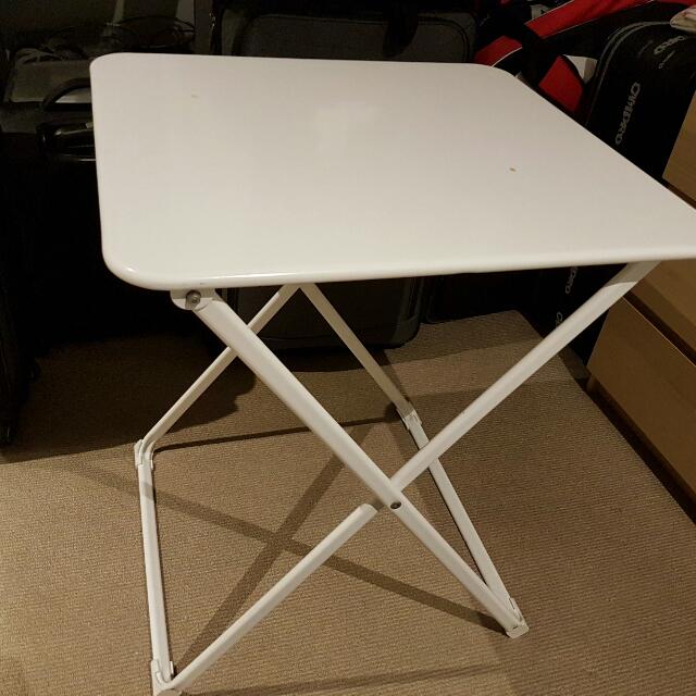 IKEA HARO Outdoor Foldable Table White Home Furniture Furniture on Carousell