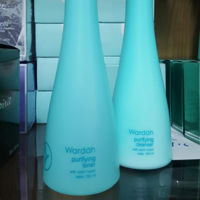 wardah purifying cleanser & toner