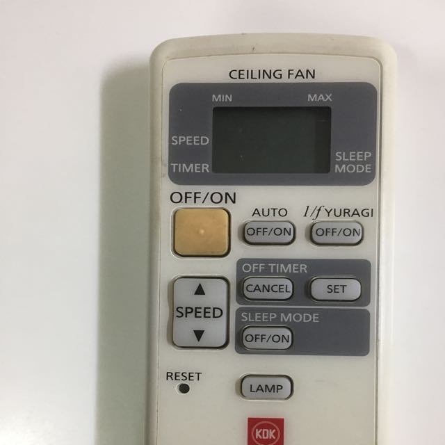 Kdk Ceiling Fan V56vk Remote Control Electronics Others On Carousell