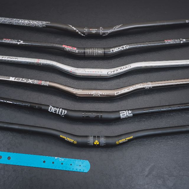 Chrome mountain shop bike handlebars