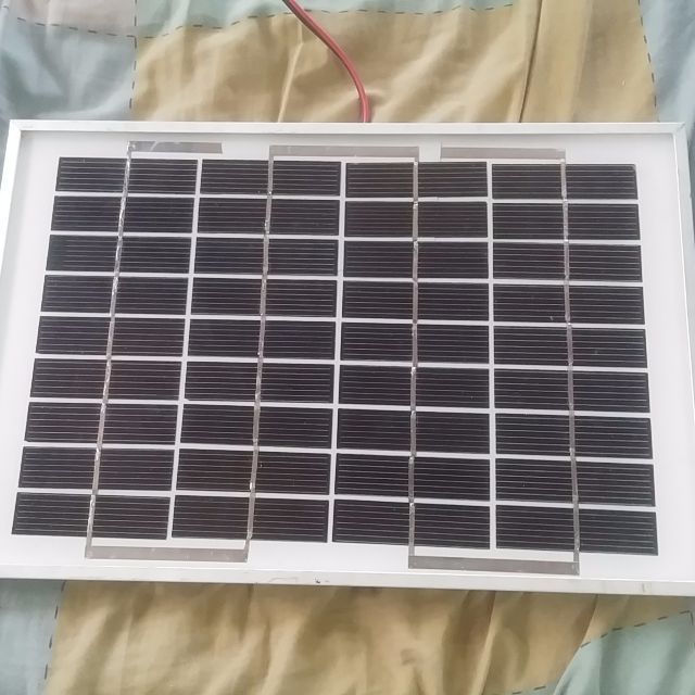 Solar Panel 5 Watts (Category: Lighting) located in Makati City. Submitted by carlosng07 (Listing ID 86709553, Image 1). Description: Solar panel 350 each check pictures for specs Alexan solar panel specs: Peak power: 5 Watts Max Power Voltage (Vmp): 9.25V Max Power Current (Imp): 0.541A Open Circuit Voltage (Voc): 11.05V.