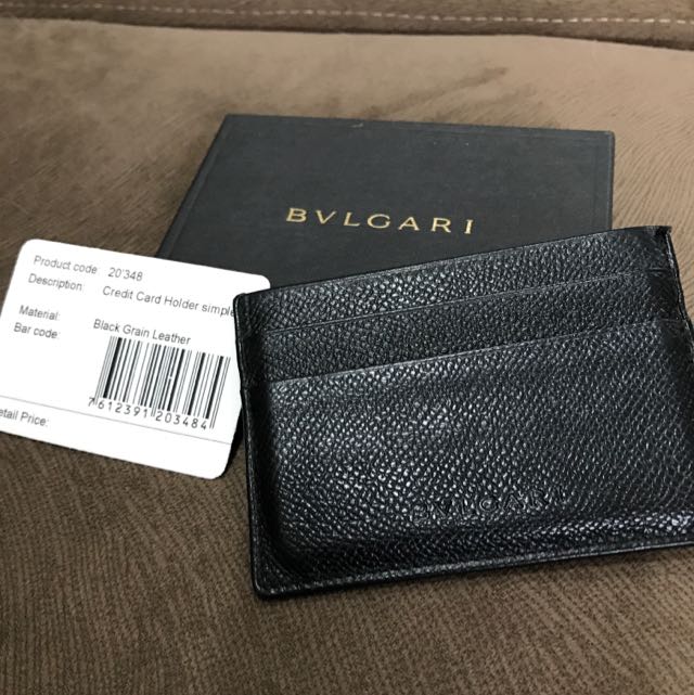 Bvlgari Credit Card Holder, Luxury, Bags & Wallets on Carousell