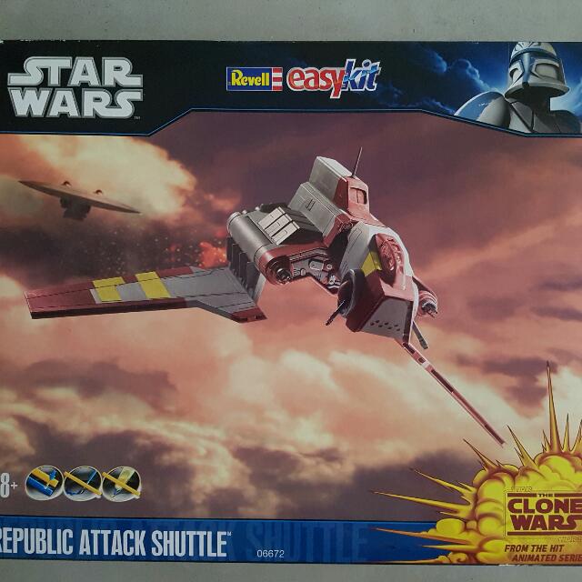 Star Wars Clone Wars Republic Attack Shuttle, Hobbies & Toys
