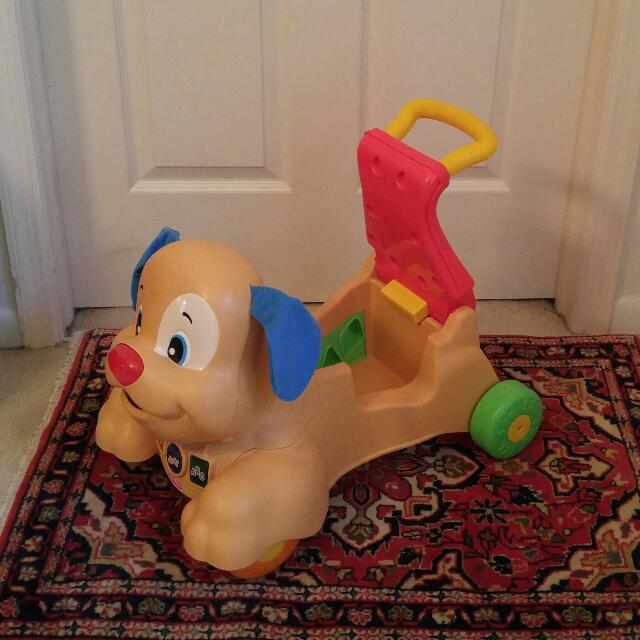 fisher price laugh and learn stride to ride puppy
