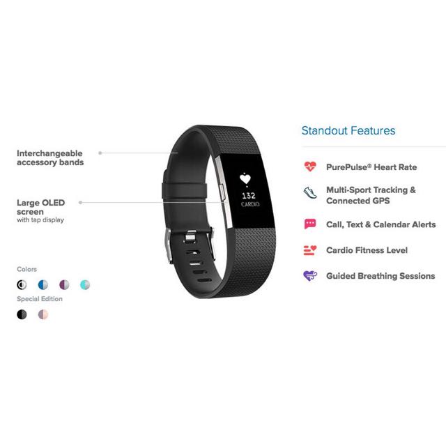 Fitbit charge 2 size hotsell