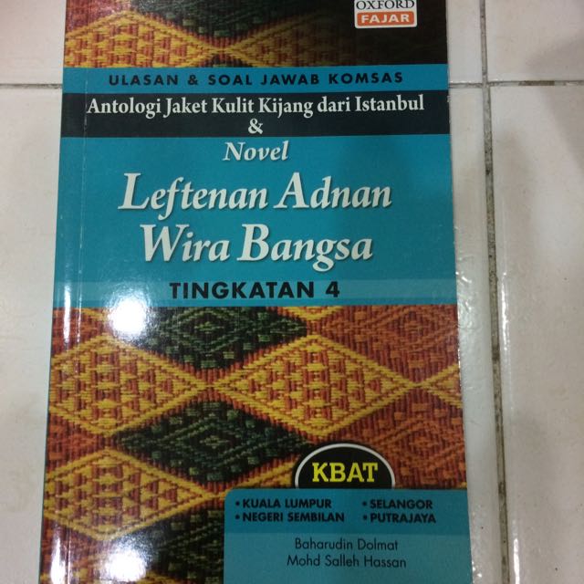 Novel Leftenan Adnan Wira Bangsa & Komsas, Hobbies & Toys, Books