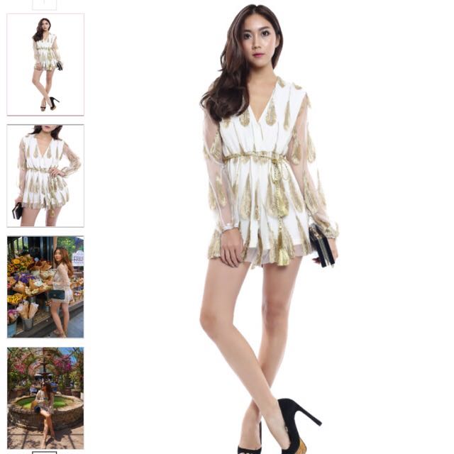 feather playsuit