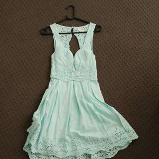 West End Doll Lace Back Dress
