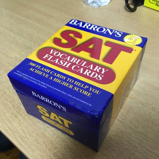 Barron S Sat Vocabulary Flash Cards Books Stationery Fiction