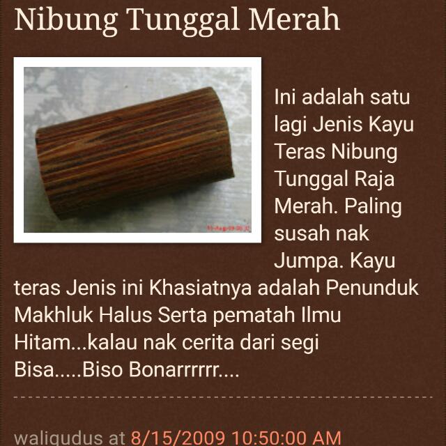 Cincin Kayu Nibung Tunggal Raja Merah Rare Item Men S Fashion Accessories On Carousell