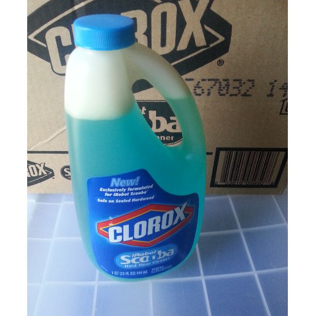 01 Box Of 09 Bottles Clorox For Irobot Scooba Hard Floor Cleaner