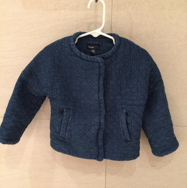 gap quilted denim jacket
