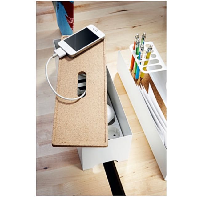 IKEA Kvissle Cable Management Box, Furniture & Home Living, Home
