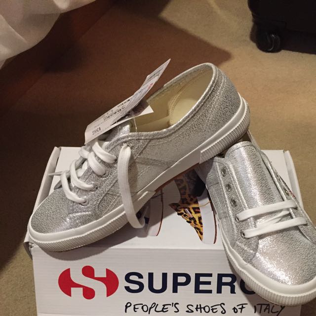 Superga 2750 lame silver new arrivals