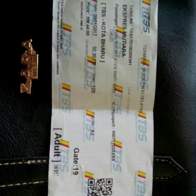 Tiket Bas Online Perdana Tiket Bas Mutiara Tbs Kota Bharu Tesco Tickets Vouchers Event Tickets On Carousell carousell