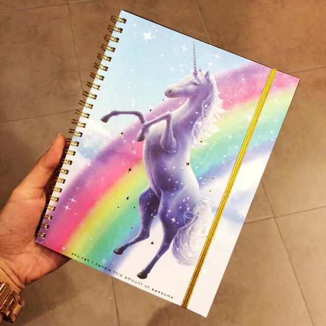 Unicorn Rainbow A5 Notes Typo Cotton On Books Stationery Books