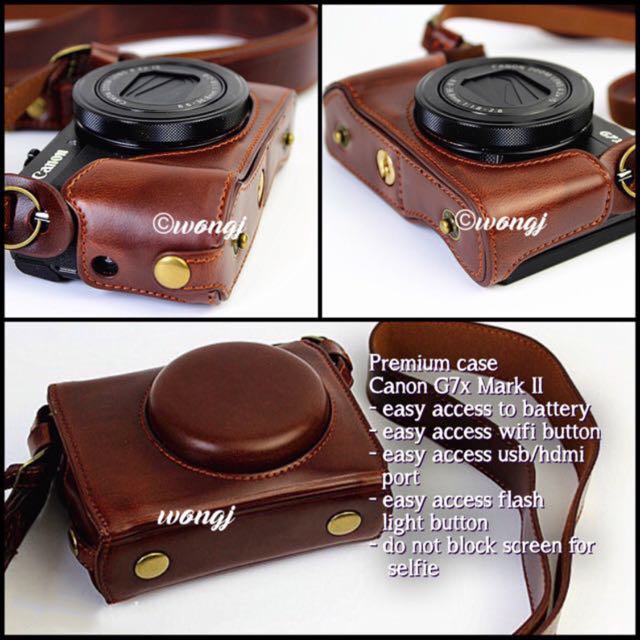canon g7x mark ii leather case