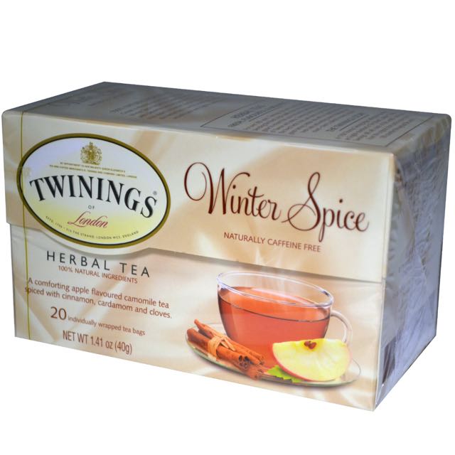 Twinings Herbal Tea Winter Spice Caffeine Free 20 Tea Bags