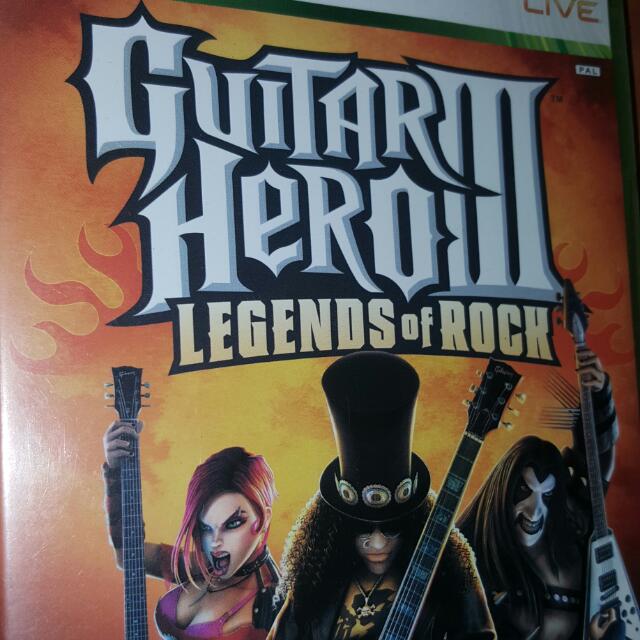 Xbox360 Guitar Hero Iii Legends Of Rock Video Gaming Video Games Xbox On Carousell