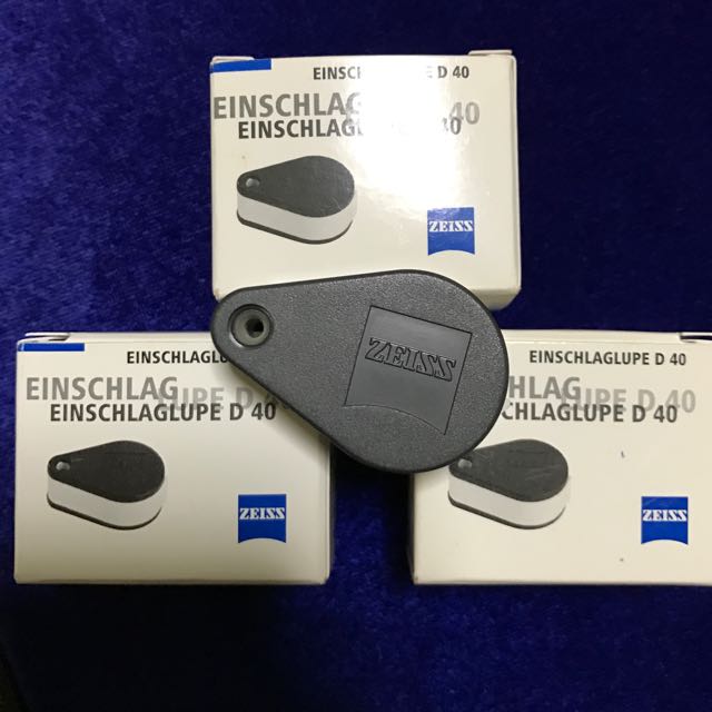 Zeiss Loupe Magnifying 10x D40 Genuine Made In Germany, For Diamonds