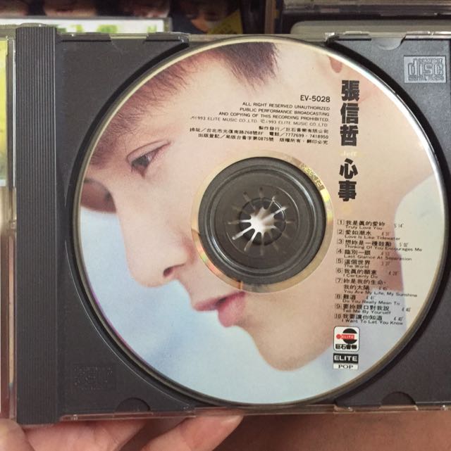 張信哲　心事　CD Pre-owned] Jeff Chang / 張信哲- 心事(Out Of Print) (Graded:NM/EX