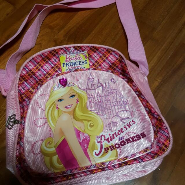 barbie princess school bag