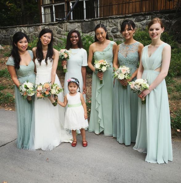 BHLDN Juliette Dress by Jenny Yoo in Sea Glass size 6 8