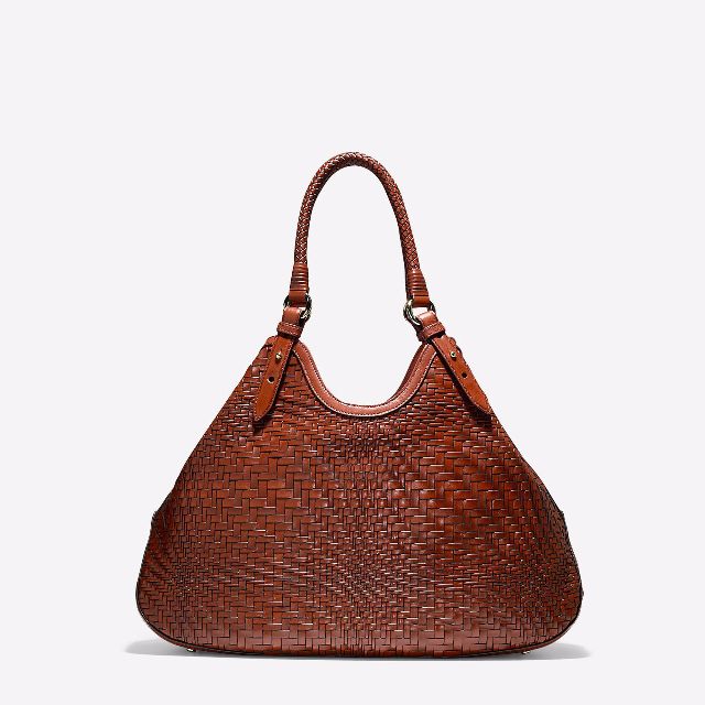 Cole Haan Genevieve Weave Large Triangle Tote Women s Fashion Bags Wallets Beach Bags on Carousell